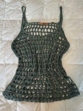Y2K Essendi Fishnet Tank Top